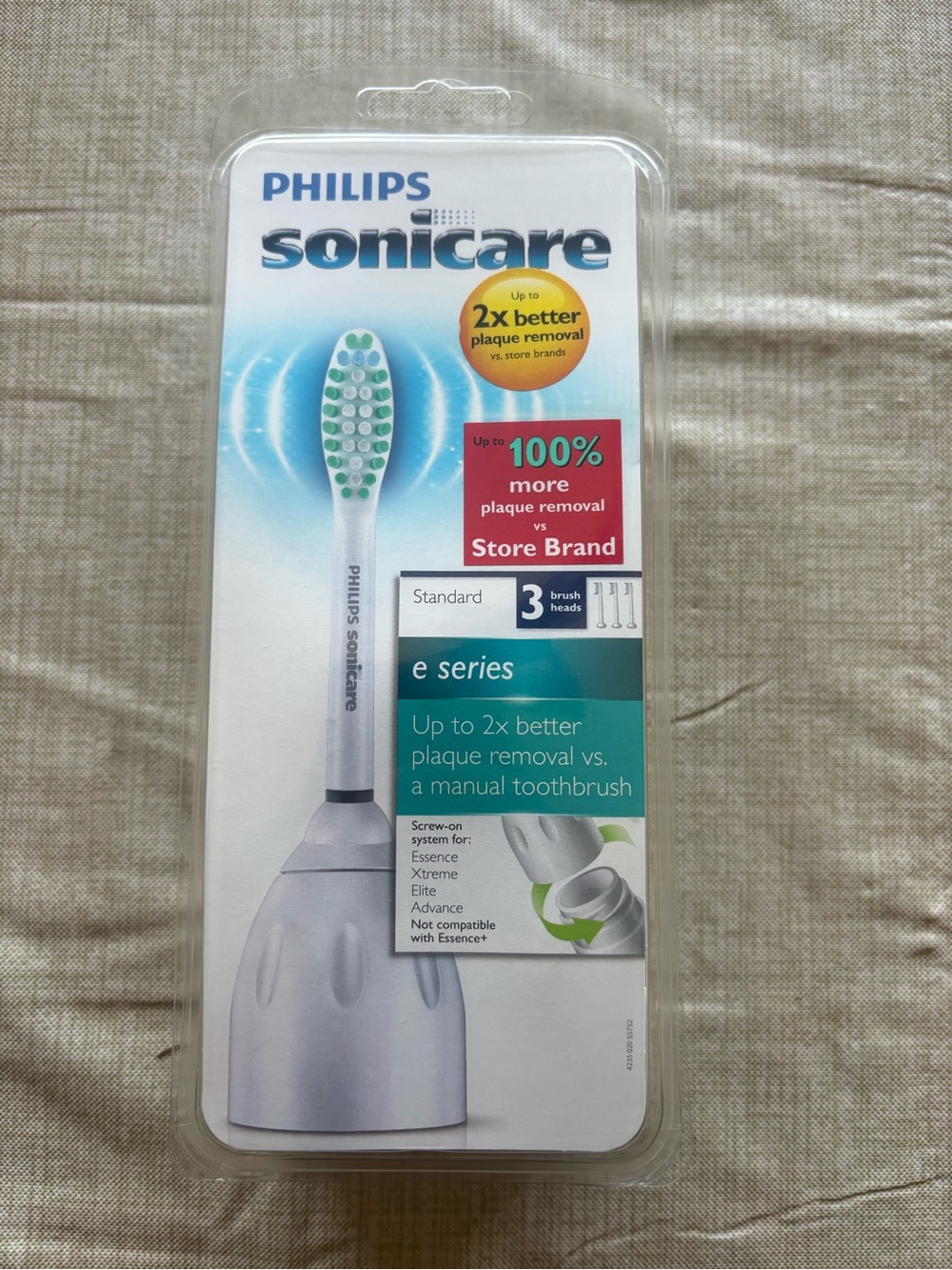 Philips Sonicare Brush 3 pack e-Series Standard sonic toothbrush heads
